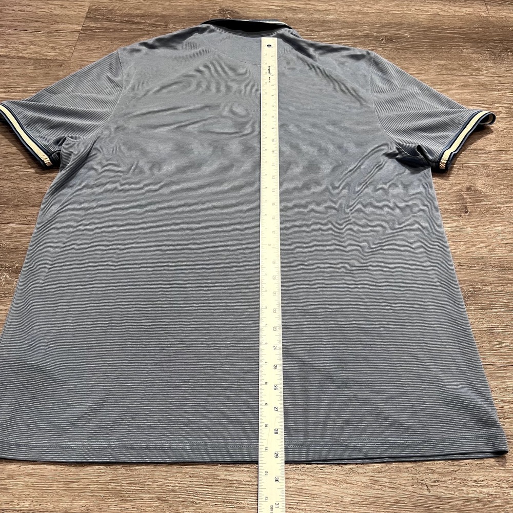 Ted Baker London Polo Shirt Size 6 Blue Button Snap Preppy Casual Adult Lounge - Picture 13 of 15